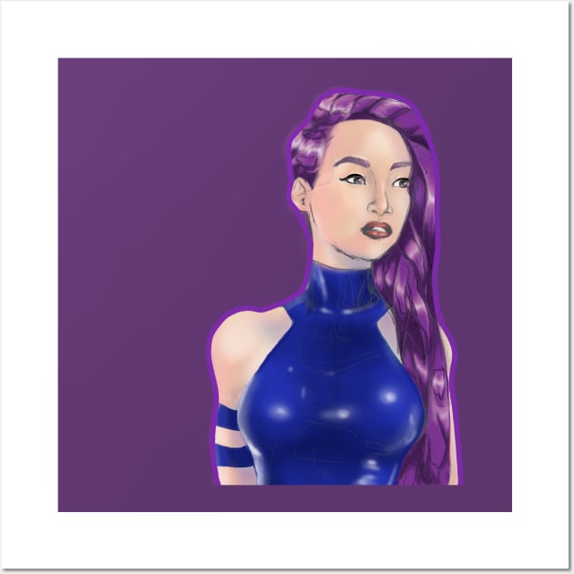 Psylocke Cosplayer Wall Art by tommyibrado